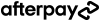 Black afterpay logo